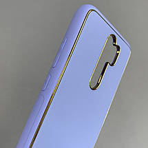 Чохол для Xiaomi Redmi Note 8 Pro шкіряний чохол на телефон сяомі редмі нот 8 про бузковий u9h, фото 4