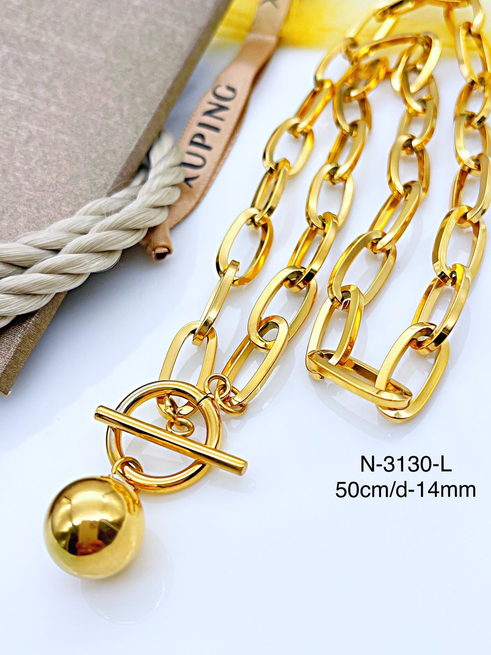 Ланцюжок Stainlees Steel Xuping позолота (14-K)