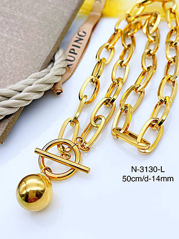 Ланцюжок Stainlees Steel Xuping позолота (14-K), фото 1