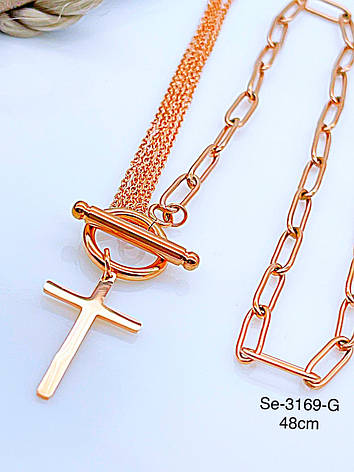 Ланцюжок Stainlees Steel Xuping позолота, фото 1