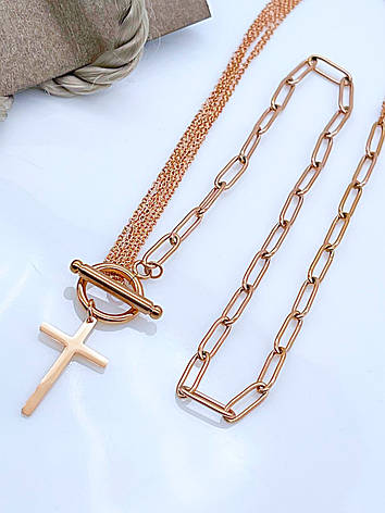 Ланцюжок Stainlees Steel Xuping позолота, фото 2