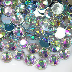 Стрази прозорі акрилові з AB 5 мм (5 грам)