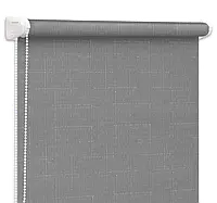 Роллеты на окна Рулонные шторы Жалюзи Однотонные мини Лен 7436