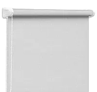 Роллеты на окна Рулонные шторы Жалюзи Однотонные Лен 550 Светло-серый