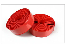 Обмотка для велосипедного керма із заглушками 2 штуки КРАСНИЙ