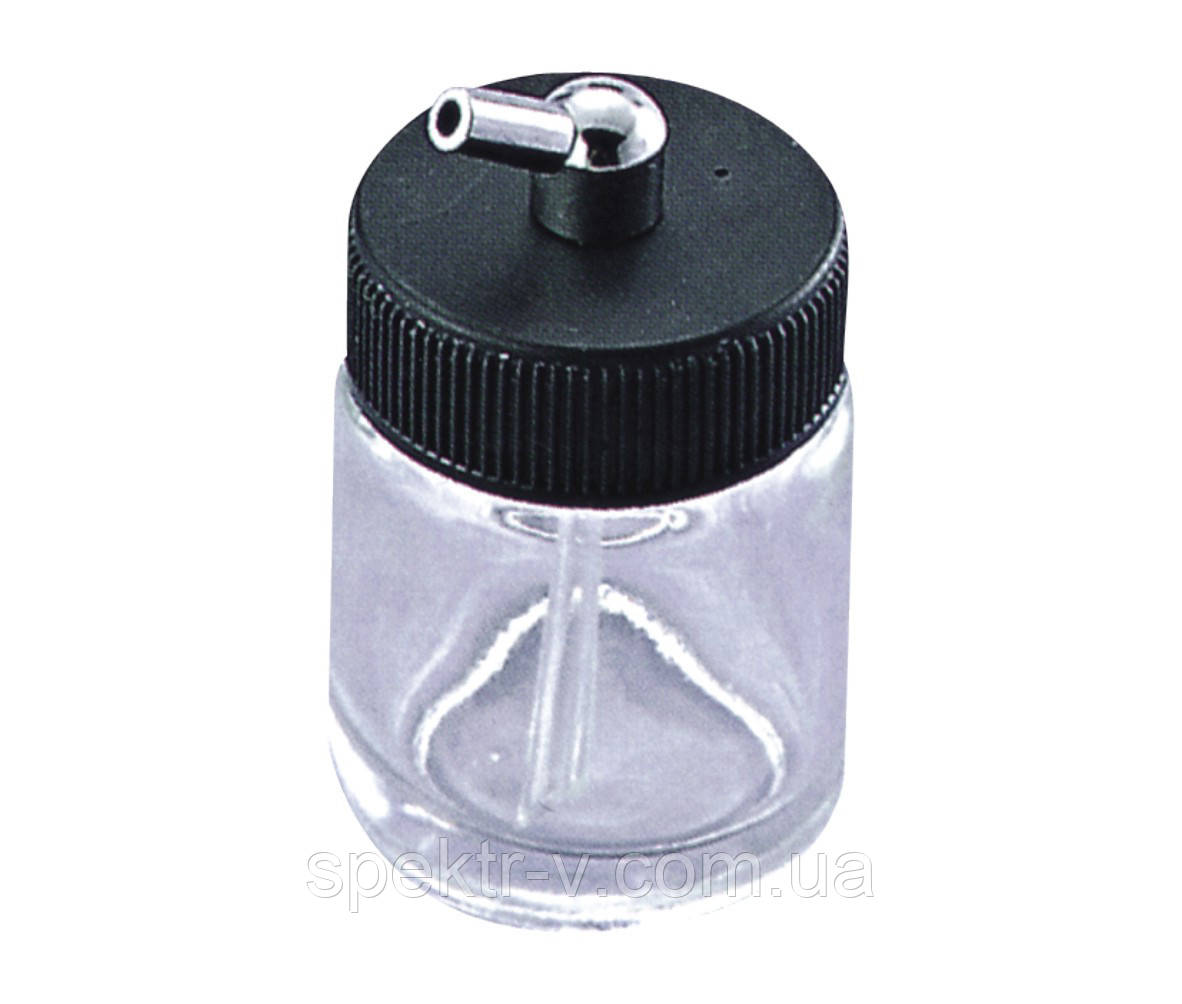 Ємність скляна для аерографа з нижньою подачею 22 ML, фото 1