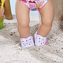 Взуття для ляльки BABY BORN - Сандалі зі значками (бузкові) 831809-2, фото 5