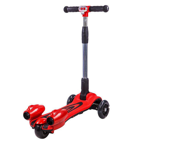 Детский самокат Scooter трехколесный со складным рулем, с музыкой и ...