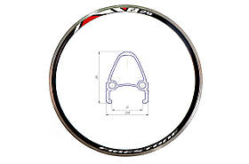 Обід 26" AL 32H 14G двост. з проточкою HLQC-04 під Vbr чорн.