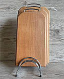 Набір обробних дерев’яних дошок на підставці, фото 4