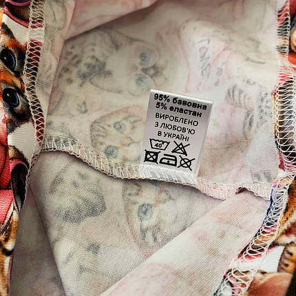 Дитяча футболка котики в худі Five Stars 10808-104р, фото 2