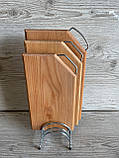 Набір обробних дерев’яних дощечок на підставці, фото 7