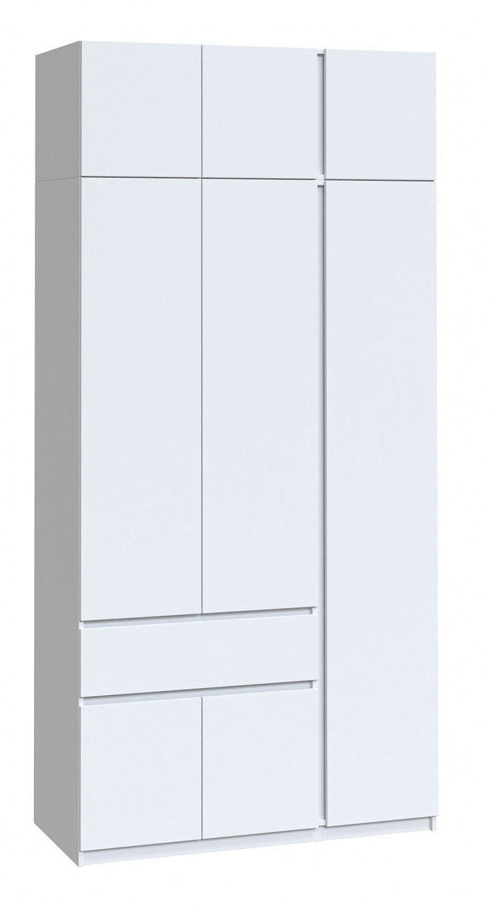 Шафа для одягу 1,2 метри з антресоллю та штаногою (122,1 см х 52 см х 240 см) | Майстер Форм Брайт, фото 1