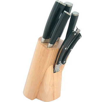 Набір ножів 7 предметів:(6шт + підставка) пластикові ручки MR-1424 Maestro