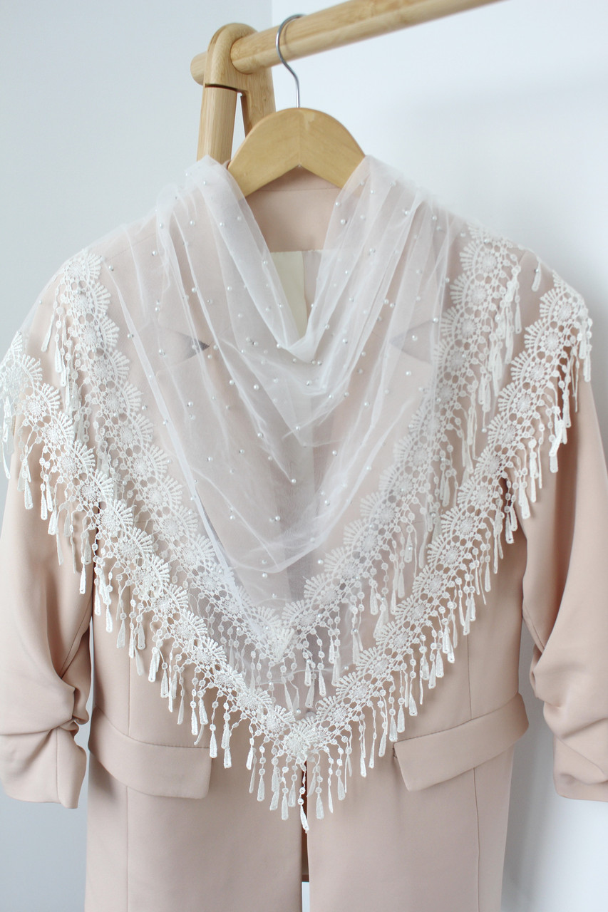 Хустка айворі ажурна 235002, фото 1