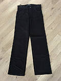 Джинси чоловічі Lexus jeans Lexnew вельветові класичні прямі чорні, фото 3