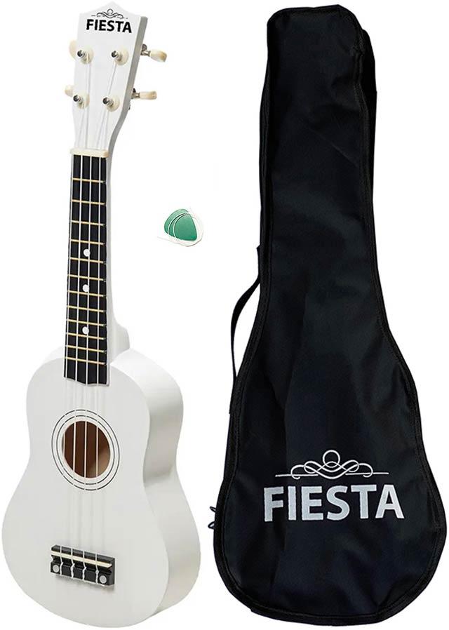 Укулеле сопрано Fiesta MH-21 White + (чохол, медіатор, струна), фото 1