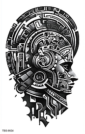 Флеш тату. 19*12 см, Тимчасова, перекладна