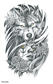 Флеш тату. 19*12 см, Тимчасова, перекладна