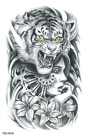 Флеш тату. 19*12 см, Тимчасова, перекладна