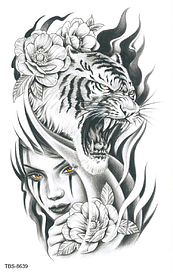 Флеш тату. 19*12 см, Тимчасова, перекладна