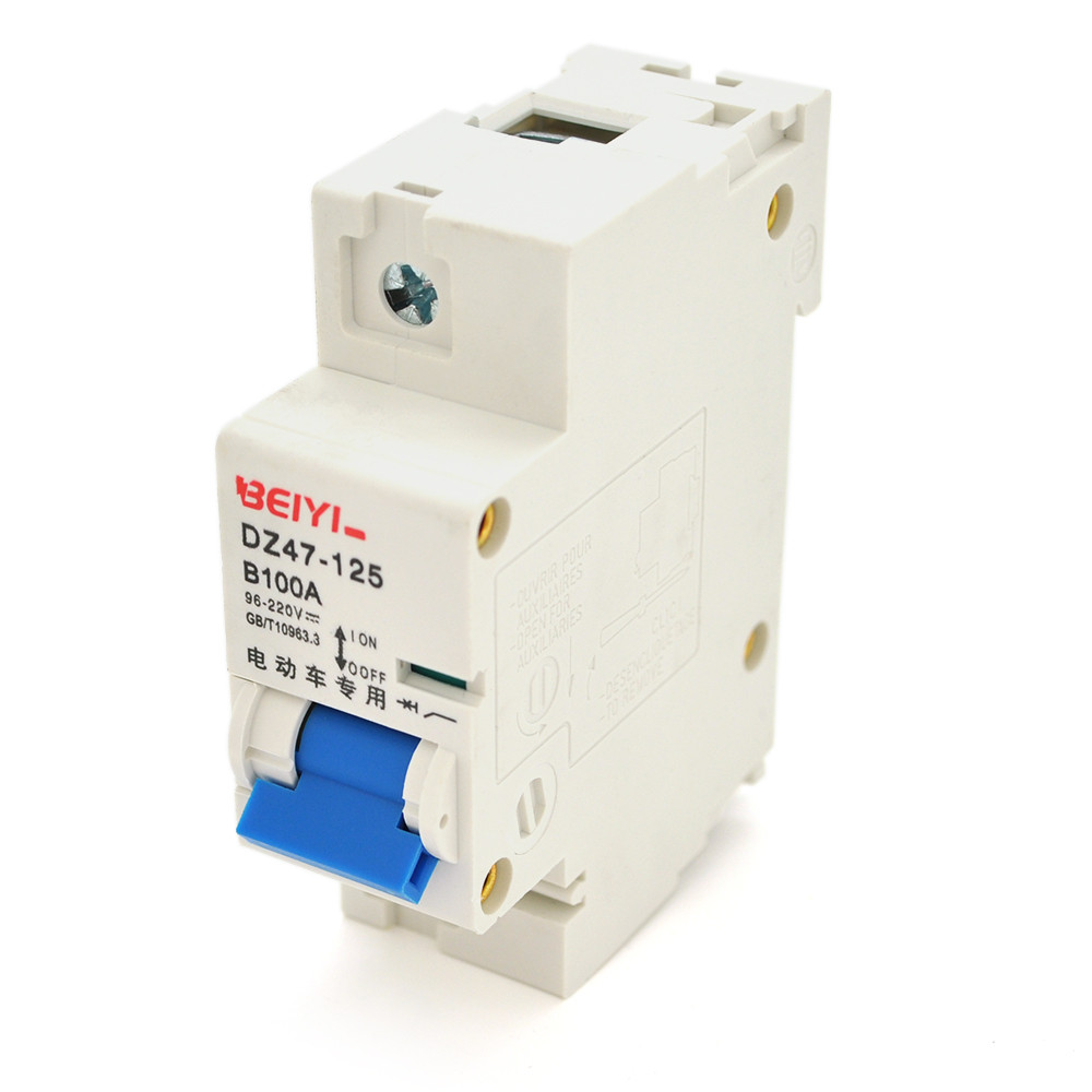 Автоматичний вимикач змінного струму BEIYI DZ47-1P-125A, B100A, 96-220V, фото 1