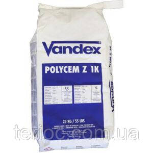 VANDEX POLYCEM Z 1K - Гідроізоляційна суміш для захисту поверхні від дії біогенної сірчаної кислоти, 25кг