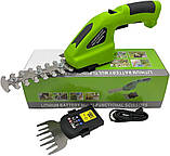 Тример-кущоріз акумуляторний Multi-Functional Scissors 9343 7.2В, зелений, фото 3