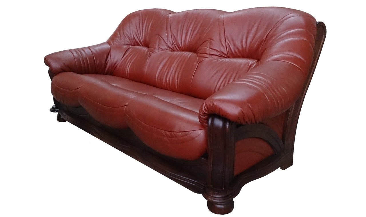 Раскладной 3х местный кожаный диван "Diaz" (Диаз). (210 см) - фото 2 - id-p452729504