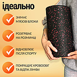 Мфр рол масажний ролик для масажу спини ніг рук мрф валик для міофасціального релізу ролер Червоний (5415), фото 3