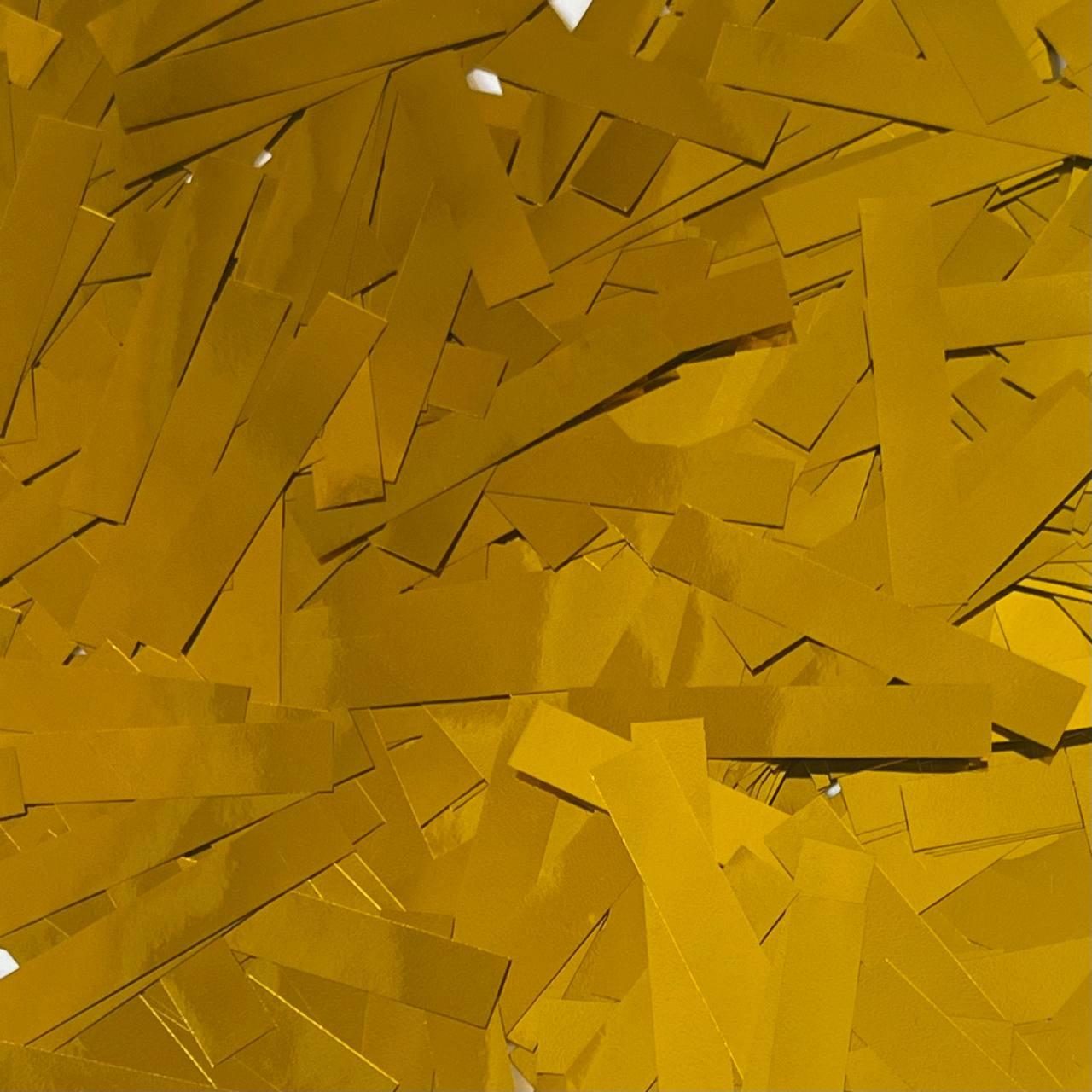 Конфеті тонкі смужки золоті, 50 грамів (Китай)