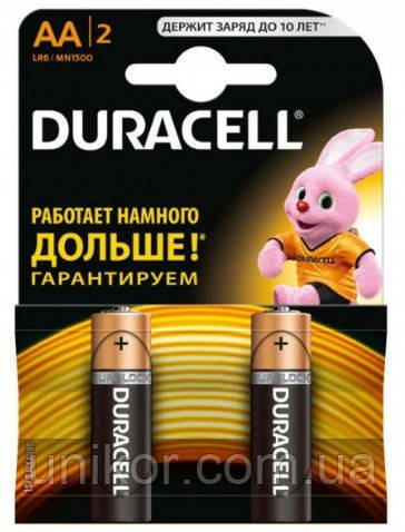Батарейки LR6 (AA) alkaline. DURACELL