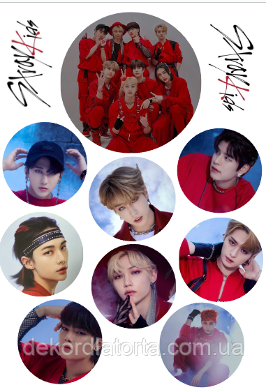 Вафельна картинка Stray kids №8281