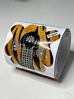 Форми паперові 50 шт для нарощування нігтів Global Fashion тигр