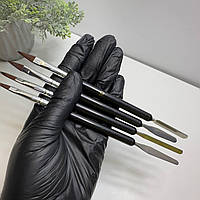 Пензлі-шпателі для акрилу набір 4 шт