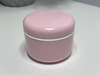 Пластикова баночка для косметичних засобів 50 мл рожева