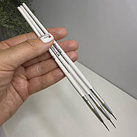 Набір пензлів для манікюру тонкі 3 шт.