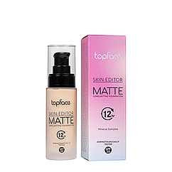 Тональна основа матуюча Topface Skin Editor Matte SPF20 PT465 № 01