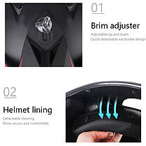 Кросовий Мото шолом з окулярами Ендуро, фото 3