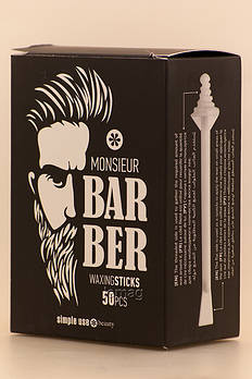 Simple Use Палочки для депіляції обличчя Monsieur Barber, пакування 50 шт