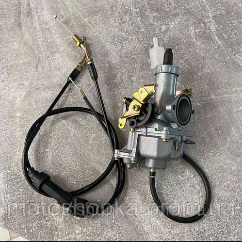 Карбюратор PZ30+ трос двойной, с ускорительным насосом . Ручной дросель ...