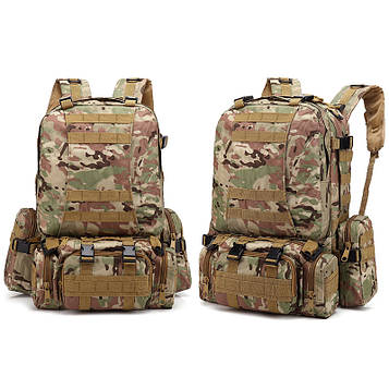 Тактичний похідний рюкзак на 56 л Solve D3-GGL-405 Мультикам peremogaua