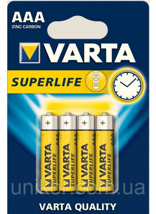 Батарейки LR3 (AAA) zink-carbon. VARTA
