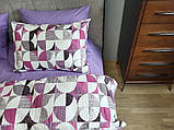 Постільна білизна ранфорс-жатка Фортуна фуксія мікс, фото 3