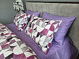 Постільна білизна ранфорс-жатка Фортуна фуксія мікс, фото 4