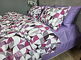 Постільна білизна ранфорс-жатка Фортуна фуксія мікс, фото 6