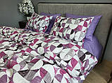 Постільна білизна ранфорс-жатка Фортуна фуксія мікс, фото 7