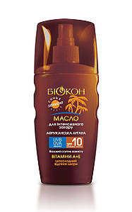 Олія для інтенсивної засмаги "Африканська Аргана" SPF 10 Біокон Sun Care 160 мл