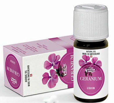 Ефірне масло Герань, для жінок, Вівасан, Швейцарія Ефірне масло Герані, Швейцарія, Vivasan