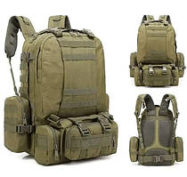 Тактичний похідний рюкзак Solve на 56 л D3-GGL-401 Олива.solve
